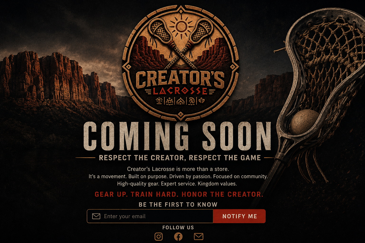 Creator's Lacrosse coming soon — Respect the Creator, Respect the Game